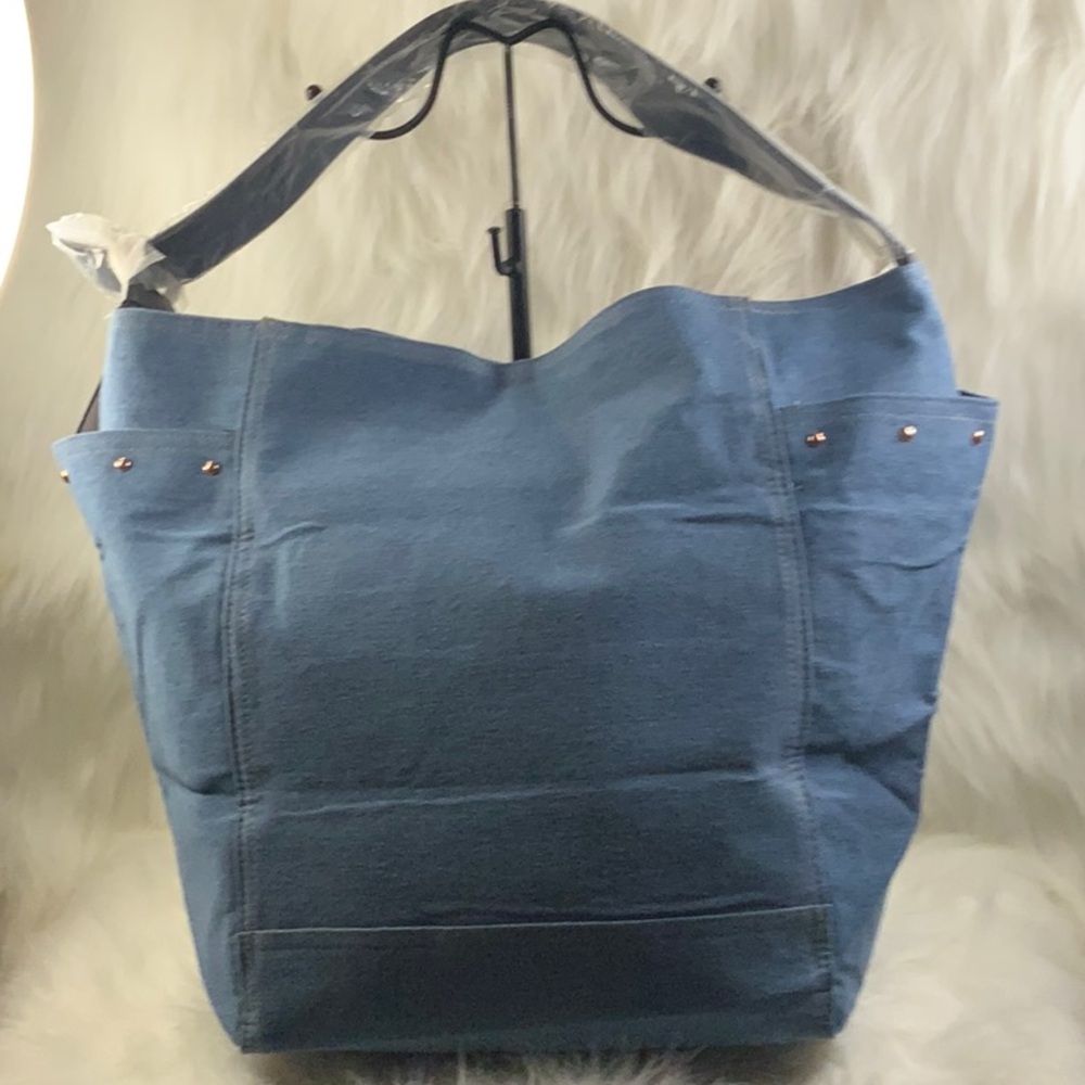 Victoria's Secret Denim Tote Bag (NWT) - Picture 2 of 9